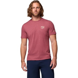 image:imageColumbia Mens Collegiate PFG Tee Short SleeveFsu  Cabernet Heather