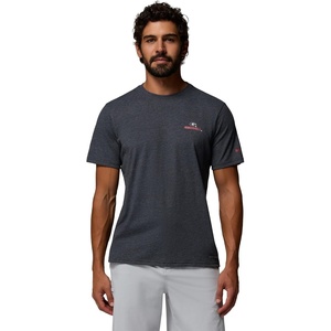 image:imageColumbia Mens Collegiate PFG Tee Short SleeveUga  Black Heather