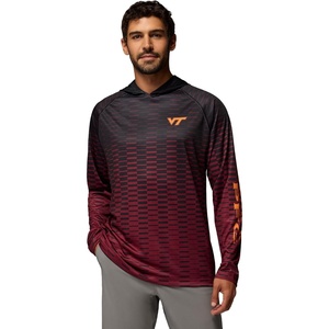 image:imageColumbia Mens Collegiate Super Terminal Tackle HoodieVt  BlackDeep Maroon