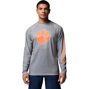 image:imageColumbia Mens Collegiate Terminal Tackle Heather Long Sleeve ShirtCle  Columbia Grey Heather