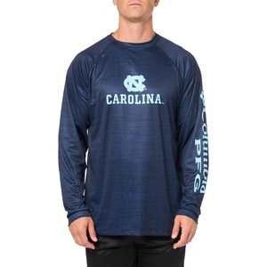 image:imageColumbia Mens Collegiate Terminal Tackle Heather Long Sleeve ShirtNc  Collegiate Navy Heather