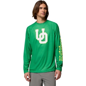 image:imageColumbia Mens Collegiate Terminal Tackle Heather Long Sleeve ShirtUo  Fuse Green Heather