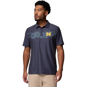 image:imageColumbia Mens Collegiate Thistletown Hills Printed PoloUm  Collegiate Navy