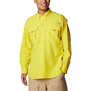 image:imageColumbia Mens PFG Bahama II Long Sleeve Fishing ShirtLaser Lemon