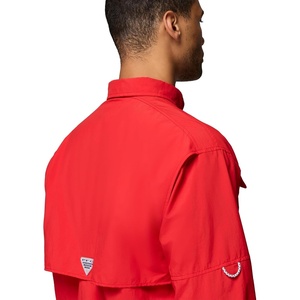 image:imageColumbia Mens PFG Bahama II Long Sleeve Fishing ShirtRed Spark