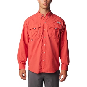 image:imageColumbia Mens PFG Bahama II Long Sleeve Fishing ShirtSunset Red