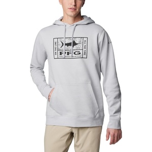 image:imageColumbia Mens PFG Seasonal Graphic HoodieCool GreyLine Time Marlin