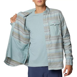 image:imageColumbia Mens PFG Uncharted Over ShirtCrushed Blue Lunar Stripe
