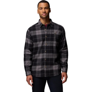 image:imageColumbia Mens Pitchstone Heavyweight Flannel IICity Grey Macro Buffalo Tartan
