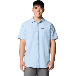 image:imageColumbia Mens Rapid Rivers Novelty Short SleeveRipple Blue Diamond Dobby Chambray