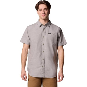 image:imageColumbia Mens Rapid Rivers Novelty Short SleeveStone Green Diamond Dobby Chambray