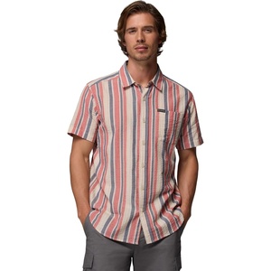 image:imageColumbia Mens Rapid Rivers Novelty Short SleeveWashed RedIsle Stripe