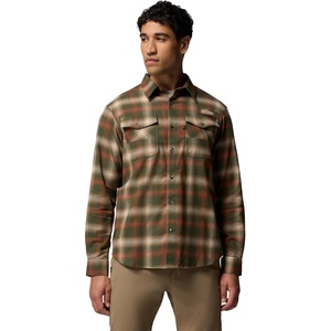 image:imageColumbia Mens Roughtail Stretch Flannel Long SleeveSurplus Green Tracking Check
