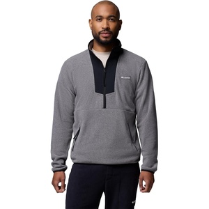 image:imageColumbia Mens Sequoia Grove Half Zip Fleece Jacket City Grey HeatherBlack Large