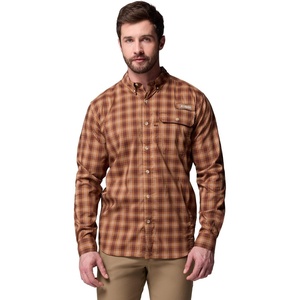 image:imageColumbia Mens Sharptail Long Sleeve Yarn Dye ShirtCamel Brown Triple Check