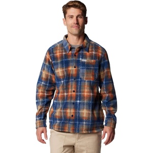 image:imageColumbia Mens Steens Mountain Printed Shirt Jacket IiCollegiate Navy Omblur