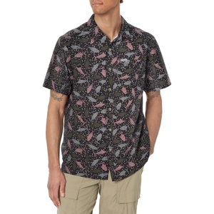 image:imageColumbia Mens Super Slack Tide Camp Shirt Short SleeveBlack Tribal Fish Print