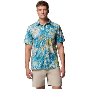 image:imageColumbia Mens Super Slack Tide Camp Shirt Short SleeveBlue Echo Hooked Up