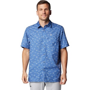 image:imageColumbia Mens Super Slack Tide Camp Shirt Short SleeveBluebell Deepdivers