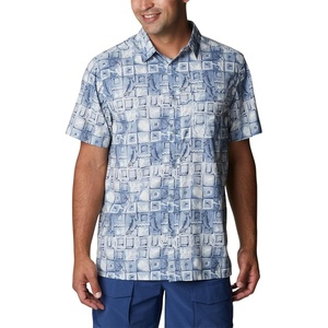 image:imageColumbia Mens Super Slack Tide Camp Shirt Short SleeveBluestone Trout Batik