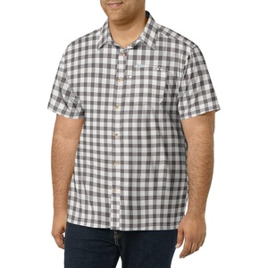 image:imageColumbia Mens Super Slack Tide Camp Shirt Short SleeveCity Grey Palaka Plaid