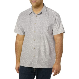 image:imageColumbia Mens Super Slack Tide Camp Shirt Short SleeveCool Grey Gamefish Print