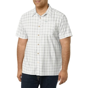 image:imageColumbia Mens Super Slack Tide Camp Shirt Short SleeveCool Grey Palaka Plaid