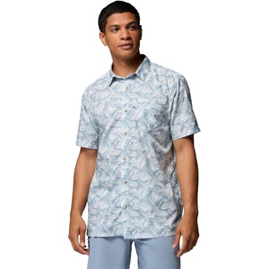 image:imageColumbia Mens Super Slack Tide Camp Shirt Short SleeveDockside Blue Roosters