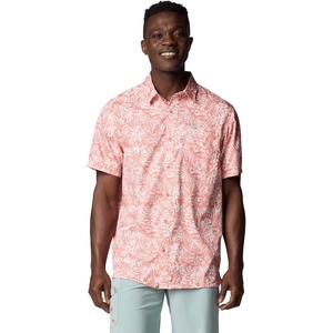 image:imageColumbia Mens Super Slack Tide Camp Shirt Short SleeveFaded Peach Tunado Tonal