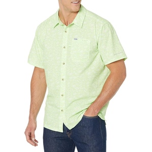 image:imageColumbia Mens Super Slack Tide Camp Shirt Short SleeveJade Lime Gamefish Print