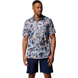 image:imageColumbia Mens Super Slack Tide Camp Shirt Short SleeveLavender Pearl Ikat Palms