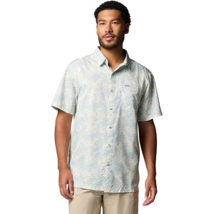 image:imageColumbia Mens Super Slack Tide Camp Shirt Short SleeveLemon Wash Marlin Palms