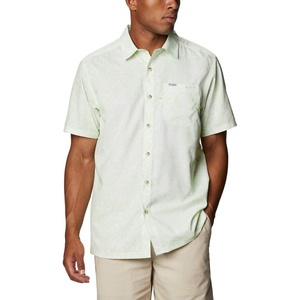 image:imageColumbia Mens Super Slack Tide Camp Shirt Short SleeveLight Lime Kona Print