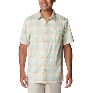 image:imageColumbia Mens Super Slack Tide Camp Shirt Short SleeveNew Mint Ombre Check