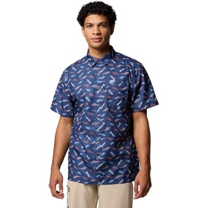 image:imageColumbia Mens Super Slack Tide Camp Shirt Short SleeveNocturnal Fly Pride