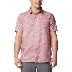 image:imageColumbia Mens Super Slack Tide Camp Shirt Short SleeveSandalwood Pink Flytime