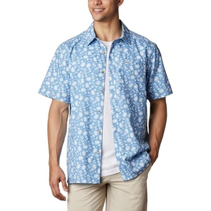 image:imageColumbia Mens Super Slack Tide Camp Shirt Short SleeveSkyler Marlin Palms Print