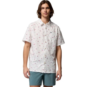 image:imageColumbia Mens Super Slack Tide Camp Shirt Short SleeveWhite Shorelines