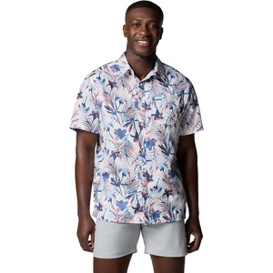 image:imageColumbia Mens Super Slack Tide Camp Shirt Short SleeveWhite Tropicfield