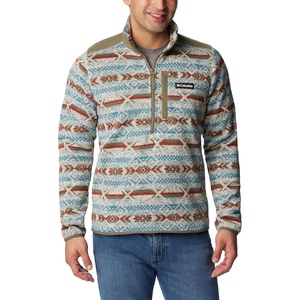 image:imageColumbia Sweater Weather II Printed 12 ZipStone Blue Checkered Peaks Print