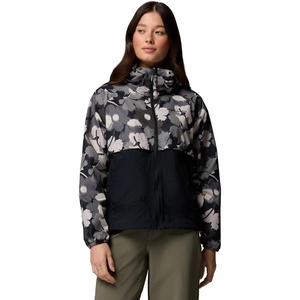 image:imageColumbia Womens Spire Valley Printed WindbreakerBlack Ikatbloom PrintBlack