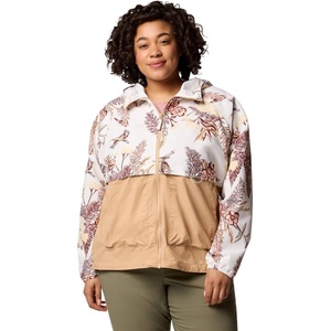 image:imageColumbia Womens Spire Valley Printed WindbreakerSea Salt OutbackedCanoe
