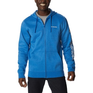 image:imageColumbia mens Trek Full Zip HoodieBright Indigo HeatherCsc Sleeve Logo
