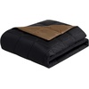 image:imageColumbia 50 x 60 Down Alternative Throw Blanket  Outdoor Essentials for Camping Picnics and Adventures Soft and Cozy Home Essentials for Bed and Living Room 100 Polyester Fill  Blue StripeBlack Taupe