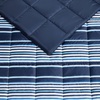 image:imageColumbia 50 x 60 Down Alternative Throw Blanket  Outdoor Essentials for Camping Picnics and Adventures Soft and Cozy Home Essentials for Bed and Living Room 100 Polyester Fill  Blue StripeBlue Stripe