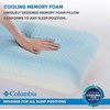 image:imageColumbia Cooling Gel Memory Foam Pillow  Comfortable and Supportive with Cooling amp Breathable Features  Removable Washable Cover Queen