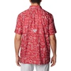 image:imageColumbia Mens Collegiate Super Slack Tide ShirtAla  Red Velvet Fish Fan Print