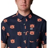 image:imageColumbia Mens Collegiate Super Slack Tide ShirtAub  Collegiate Navy Logo Print