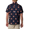 image:imageColumbia Mens Collegiate Super Slack Tide ShirtAub  Collegiate Navy Logo Print
