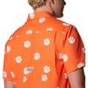 image:imageColumbia Mens Collegiate Super Slack Tide ShirtCle  Spark Orange Logo Print